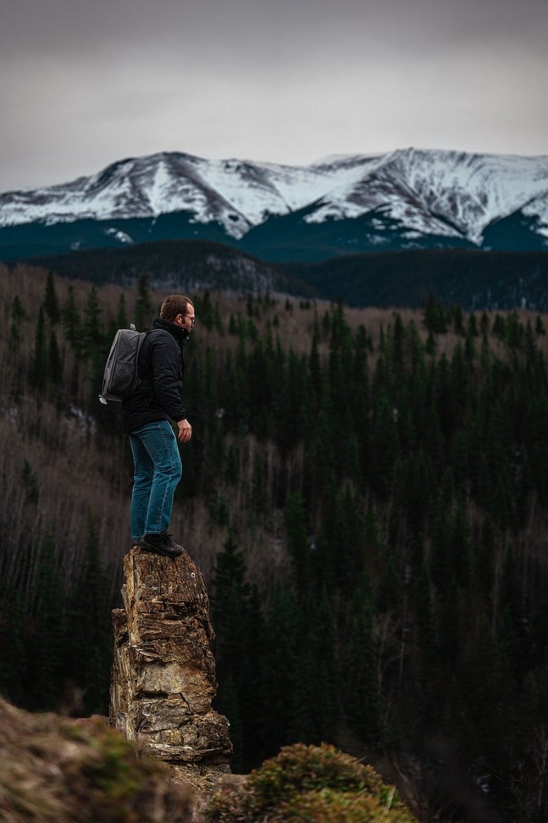 Hiker in Nature